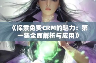 《探索免费CRM的魅力：第一集全面解析与应用》