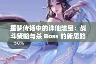 星梦传扬中的诛仙法宝：战斗策略与杀 Boss 的新思路