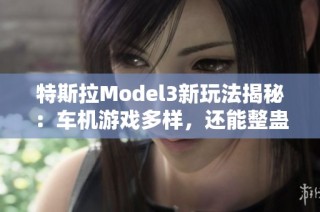 特斯拉Model3新玩法揭秘：车机游戏多样，还能整蛊朋友！