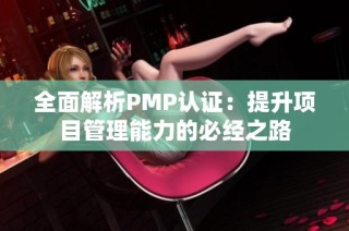 全面解析PMP认证：提升项目管理能力的必经之路