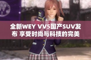 全新WEY VV5国产SUV发布 享受时尚与科技的完美结合