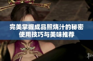 完美掌握成品照烧汁的秘密使用技巧与美味推荐