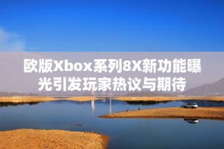 欧版Xbox系列8X新功能曝光引发玩家热议与期待