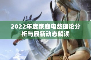 2022年度家庭电费理论分析与最新动态解读