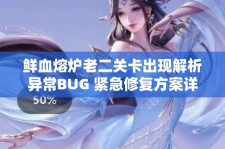 鲜血熔炉老二关卡出现解析异常BUG 紧急修复方案详解