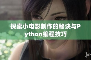 探索小电影制作的秘诀与Python编程技巧