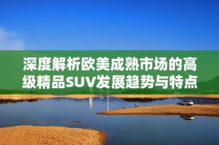 深度解析欧美成熟市场的高级精品SUV发展趋势与特点