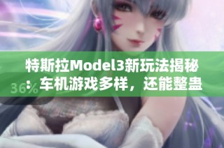 特斯拉Model3新玩法揭秘：车机游戏多样，还能整蛊朋友！