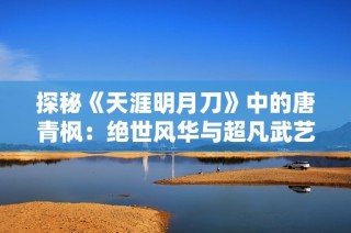 探秘《天涯明月刀》中的唐青枫：绝世风华与超凡武艺的传奇侠客