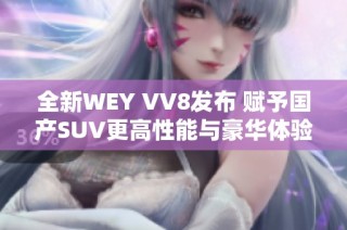 全新WEY VV8发布 赋予国产SUV更高性能与豪华体验