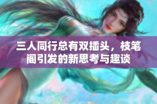 三人同行总有双插头，枝笔阁引发的新思考与趣谈