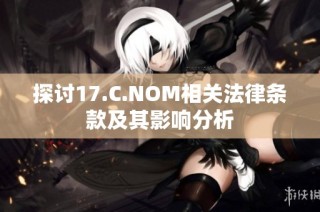 探讨17.C.NOM相关法律条款及其影响分析