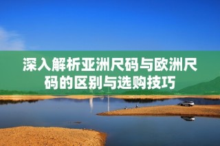 深入解析亚洲尺码与欧洲尺码的区别与选购技巧