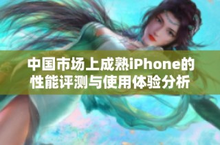 中国市场上成熟iPhone的性能评测与使用体验分析