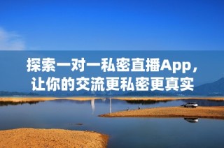 探索一对一私密直播App，让你的交流更私密更真实