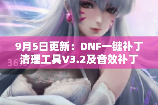 9月5日更新：DNF一键补丁清理工具V3.2及音效补丁一并清理