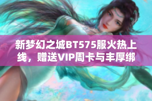 新梦幻之城BT575服火热上线，赠送VIP周卡与丰厚绑元大礼包