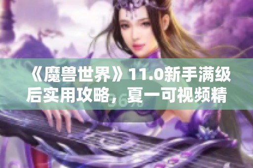 《魔兽世界》11.0新手满级后实用攻略，夏一可视频精华整理