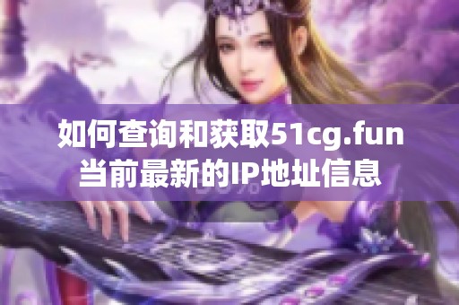 如何查询和获取51cg.fun当前最新的IP地址信息