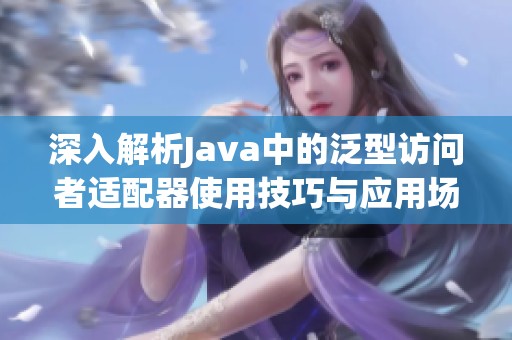 深入解析Java中的泛型访问者适配器使用技巧与应用场景