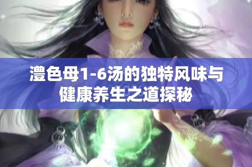 澧色母1-6汤的独特风味与健康养生之道探秘