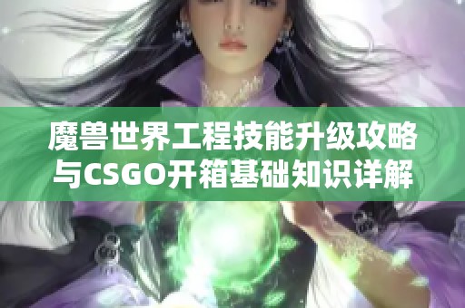 魔兽世界工程技能升级攻略与CSGO开箱基础知识详解