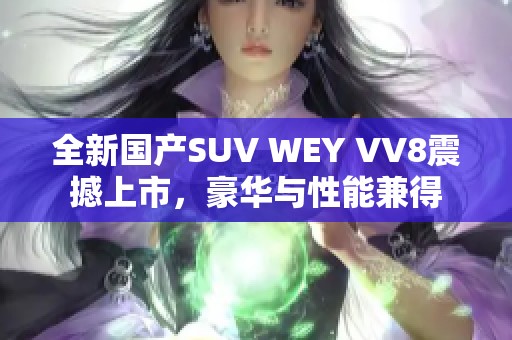 全新国产SUV WEY VV8震撼上市，豪华与性能兼得