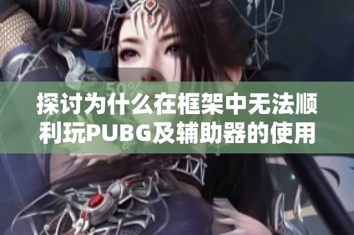 探讨为什么在框架中无法顺利玩PUBG及辅助器的使用方法