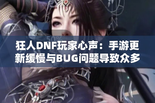 狂人DNF玩家心声：手游更新缓慢与BUG问题导致众多玩家退坑