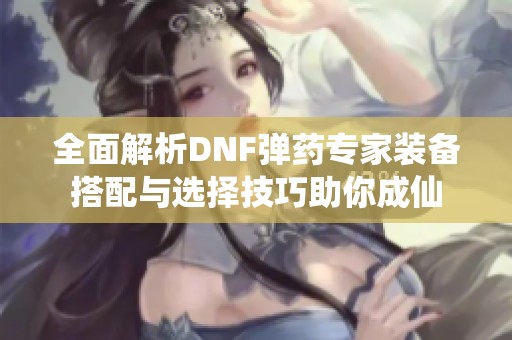 全面解析DNF弹药专家装备搭配与选择技巧助你成仙