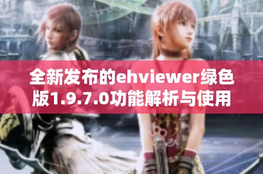 全新发布的ehviewer绿色版1.9.7.0功能解析与使用指南