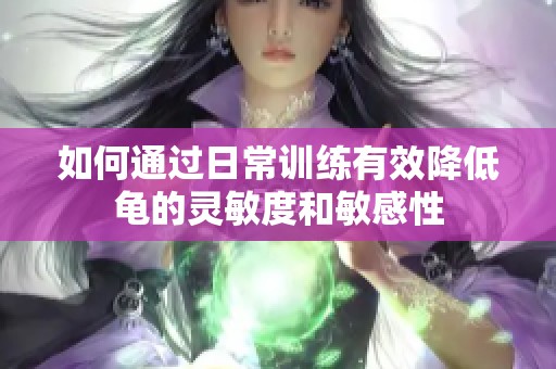 如何通过日常训练有效降低龟的灵敏度和敏感性