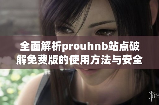 全面解析prouhnb站点破解免费版的使用方法与安全性分析