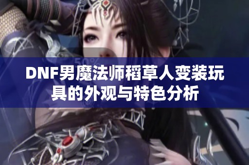 DNF男魔法师稻草人变装玩具的外观与特色分析