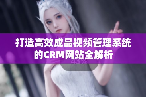 打造高效成品视频管理系统的CRM网站全解析