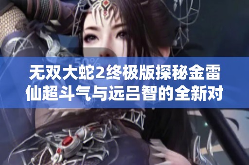 无双大蛇2终极版探秘金雷仙超斗气与远吕智的全新对决