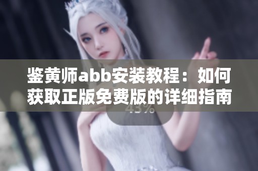 鉴黄师abb安装教程：如何获取正版免费版的详细指南